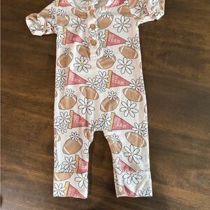 Go Team Floral Kids Bamboo Romper